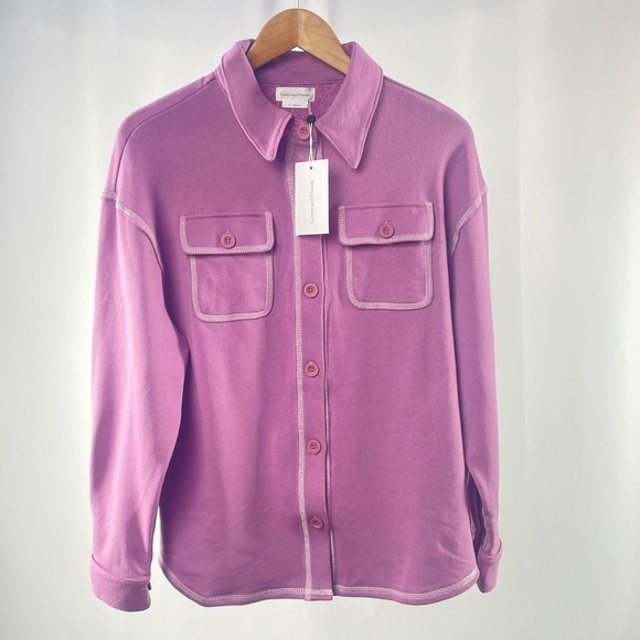 NWT‎ Lovers + Friends Utility Shacket in Purple Grape Size Extra Small - Picture 2 of 6